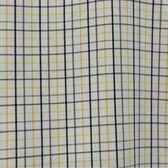 Banana Republic Slim Fit Men’s L Yellow Blue Check Shirt - Picture 4 of 7